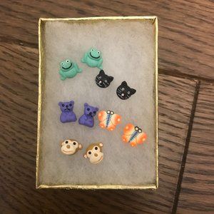 Assortment of animal earrings